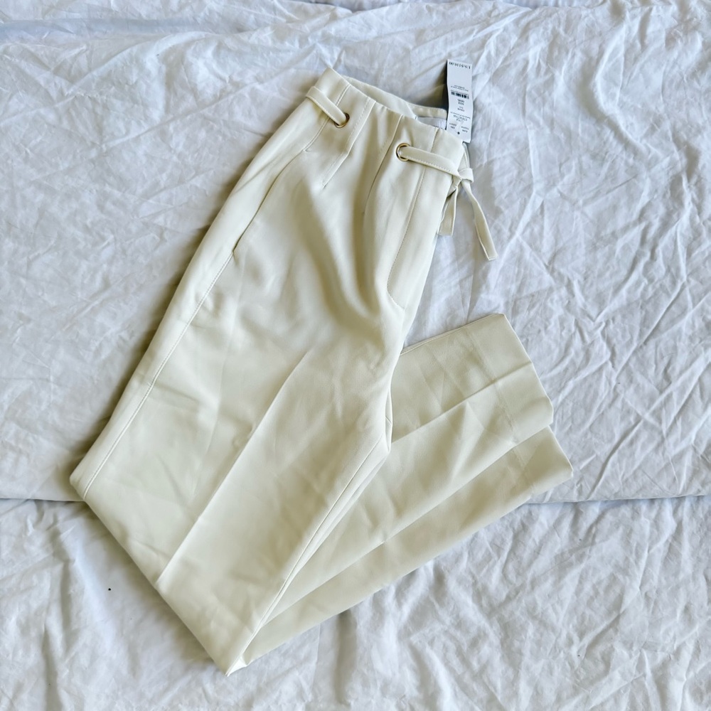 High-Rise Belted Tapered Ankle Pant